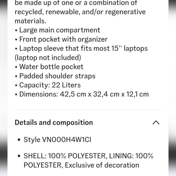 Vans Old Skool Backpack- Green - Picture 8 of 13